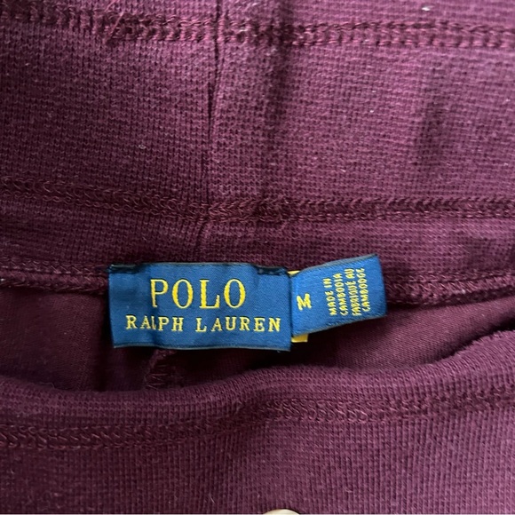 Ralph Lauren Purple Tapered Joggers with Elastic Waistband - Picture 4 of 4